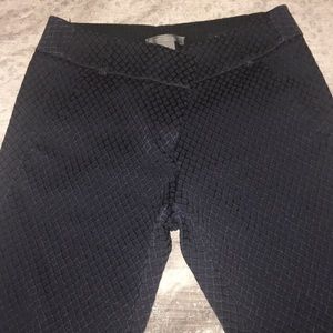 Navy blue and black Ann Taylor ankle pants